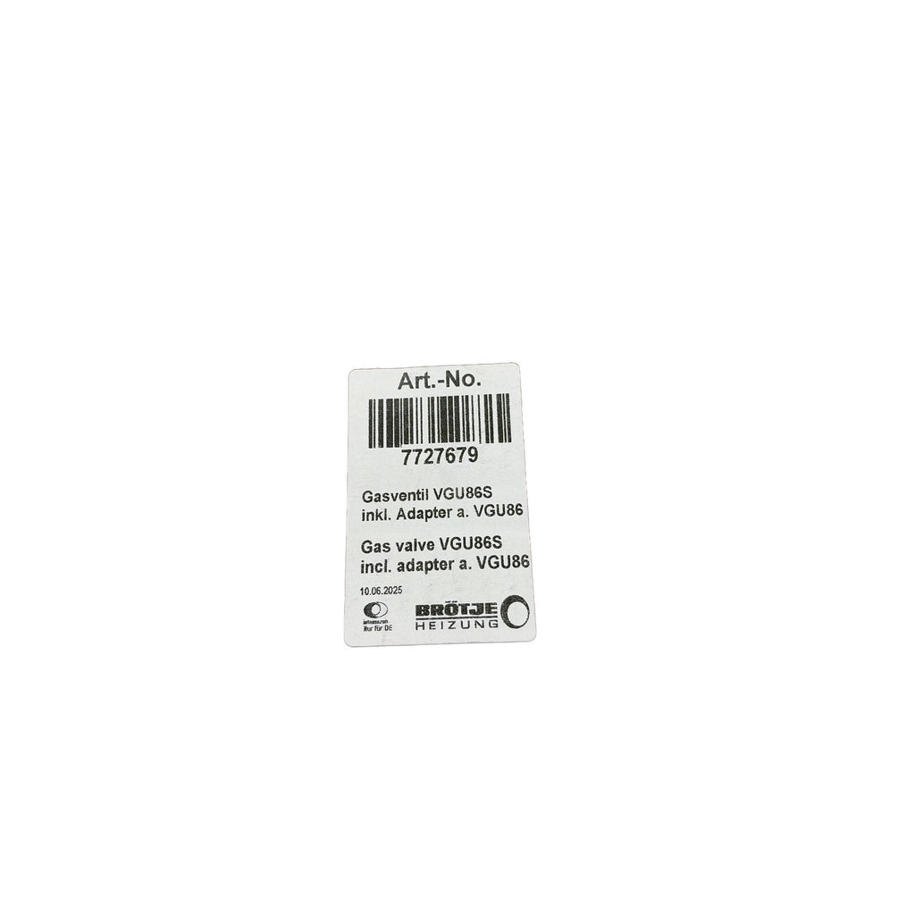 Brötje 7727679 Ersatzteil Gasventil VGU86S inkl. Adapter a. VGU86