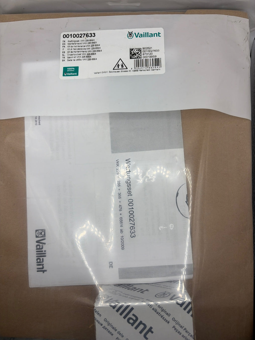 Vaillant 0010027633 Wartungsset, VKK 226-656/4 -Nr.