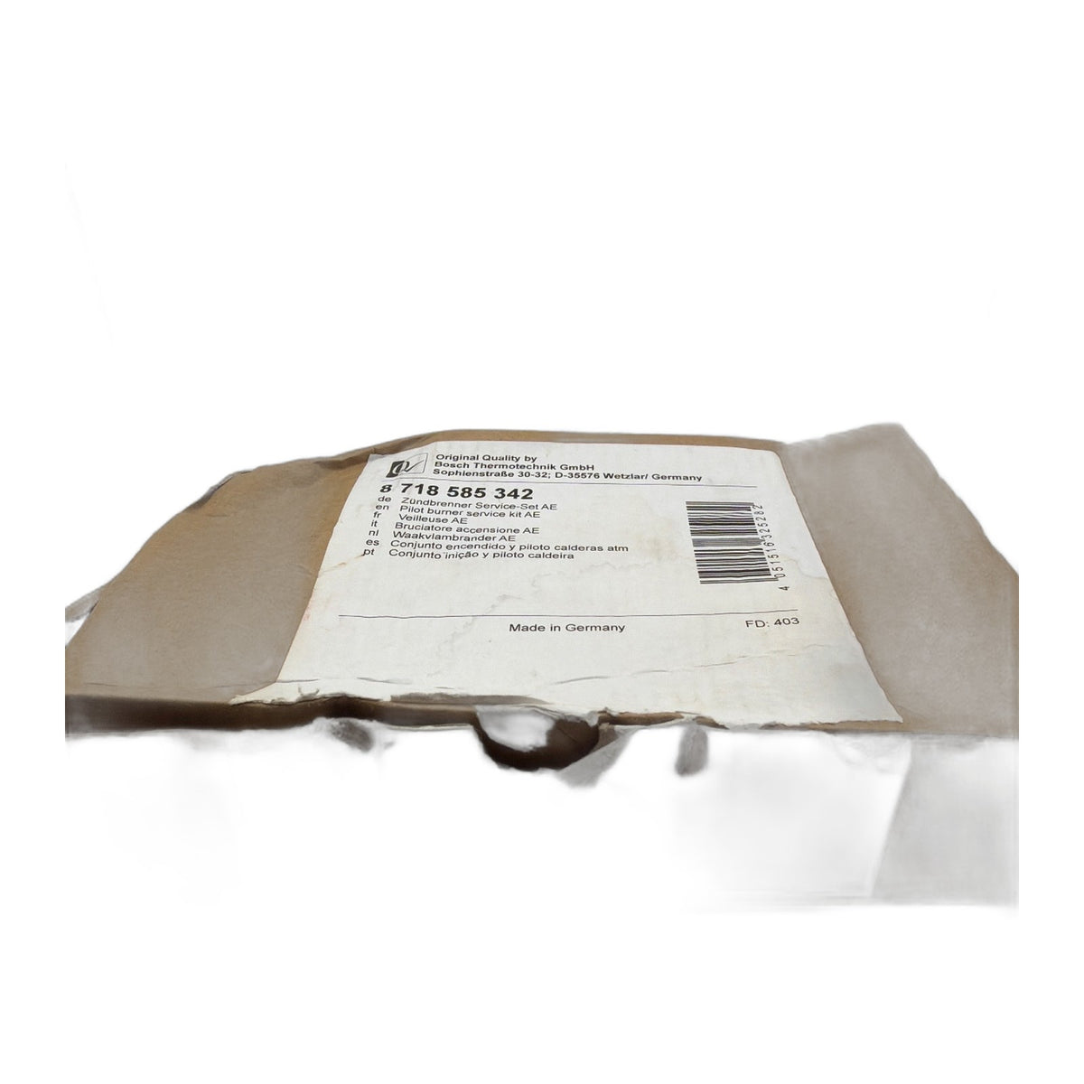 Buderus 8718585342 Bosch Zündbrenner Zündbrenner-Set AE, nicht Multigas everp