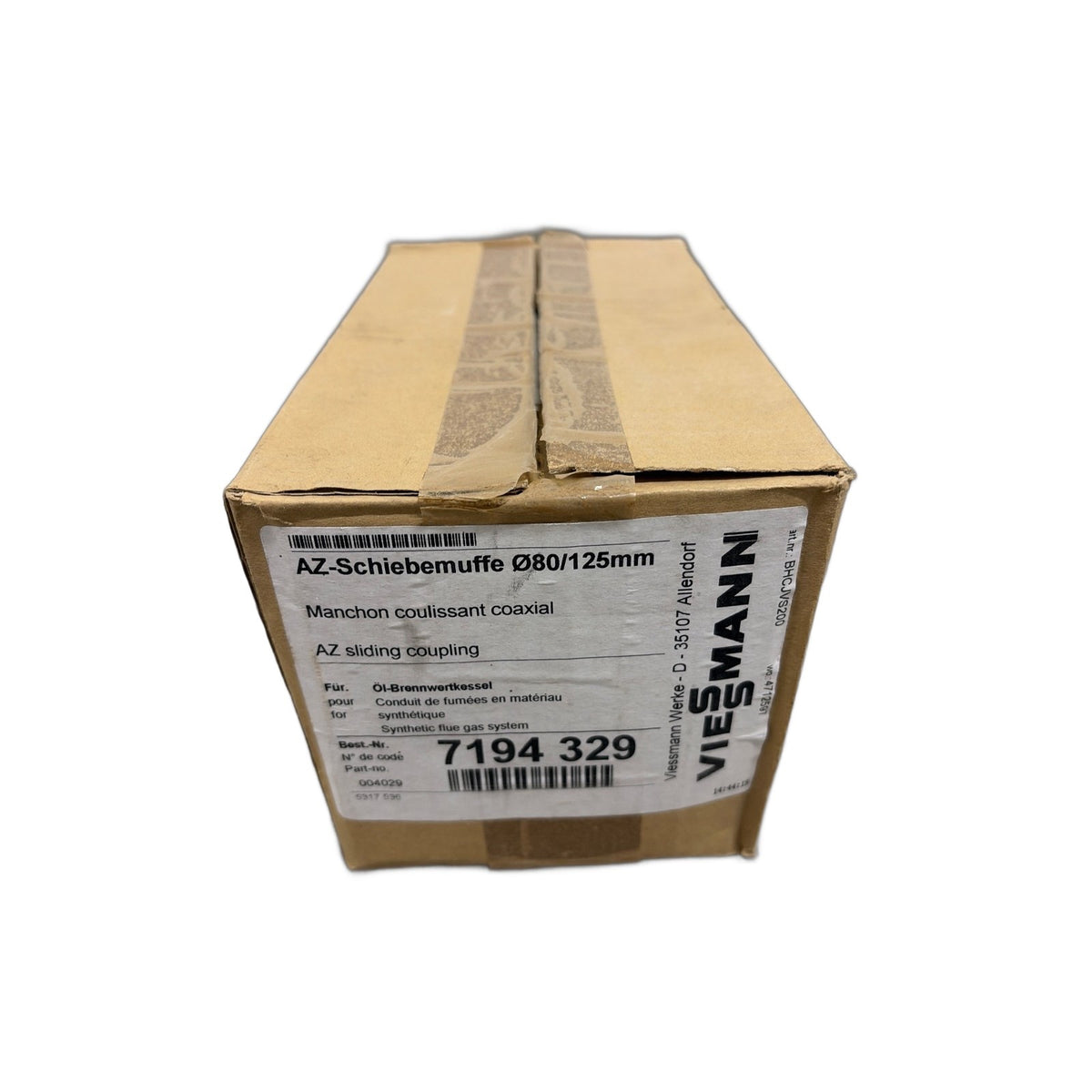 Viessmann 7194329 AZ-Schiebemuffe Abgas Rohr DN80/125