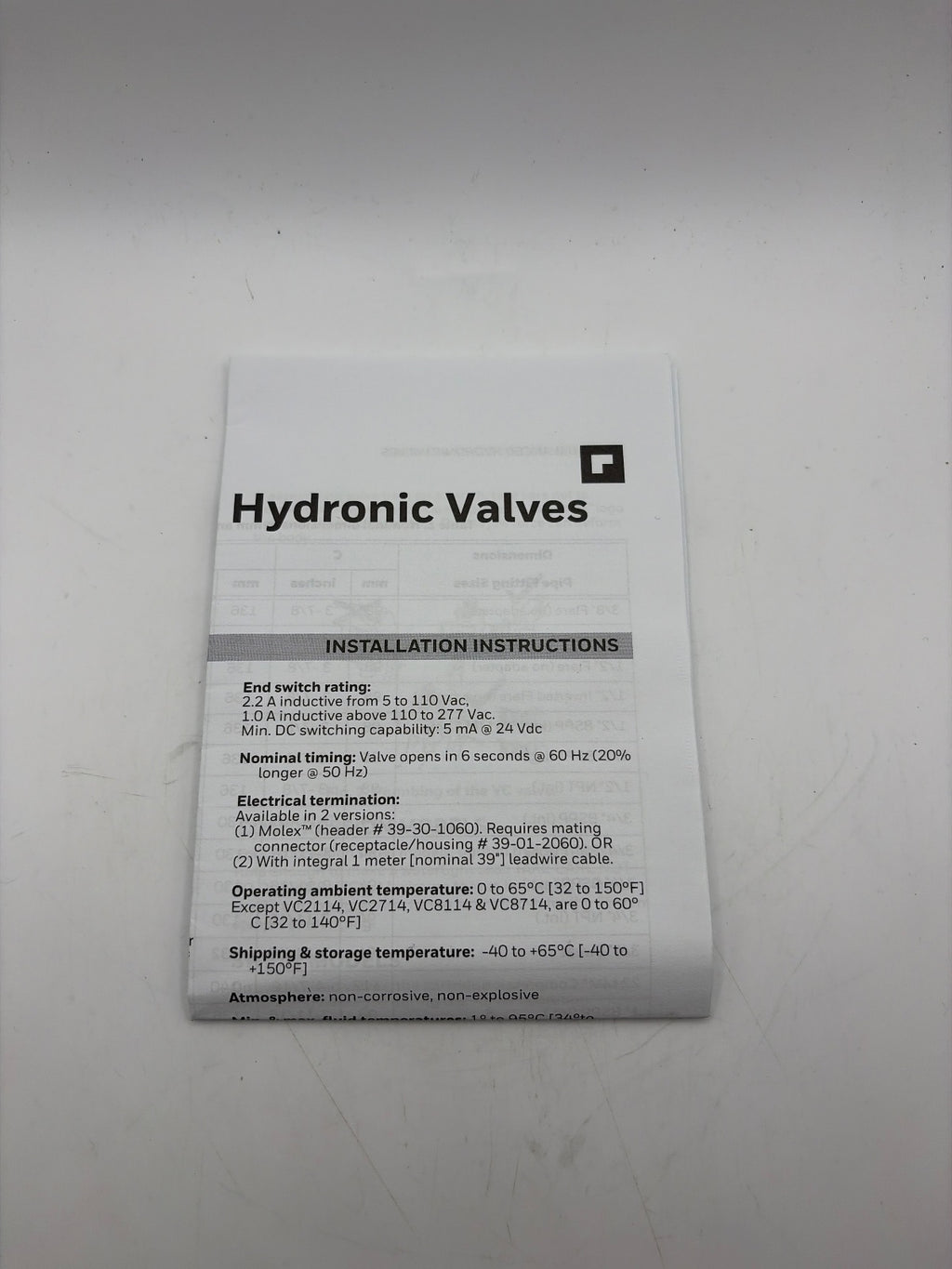 Honeywell VC8010ZZ00/U resideo Stellantrieb 24 V/ 50 Hz zu Ventil VCZM 24 V, EPE