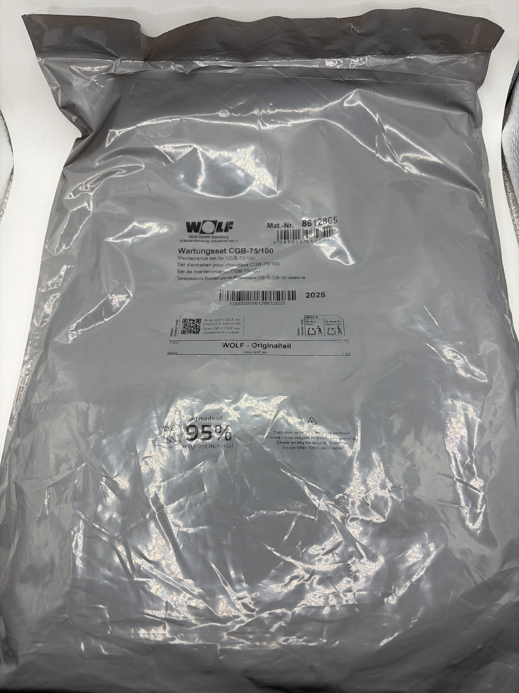 Wolff 8612865 Wolf Wartungsset Gasbrennwertthermen CGB 75/100 / Heizung Brenner