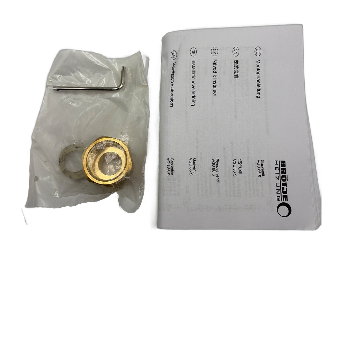 Brötje 7727679 Ersatzteil Gasventil VGU86S inkl. Adapter a. VGU86
