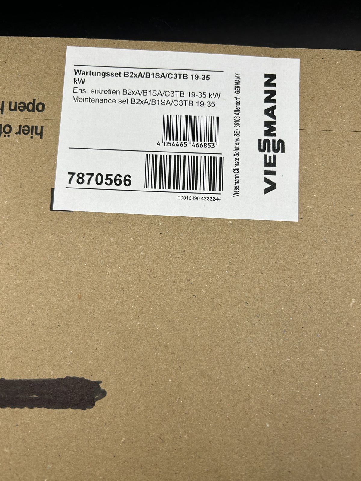 Wartungsset Viessmann 7870566 div. Vitodens 200 19/26/30/35 kW Zündelektrode
