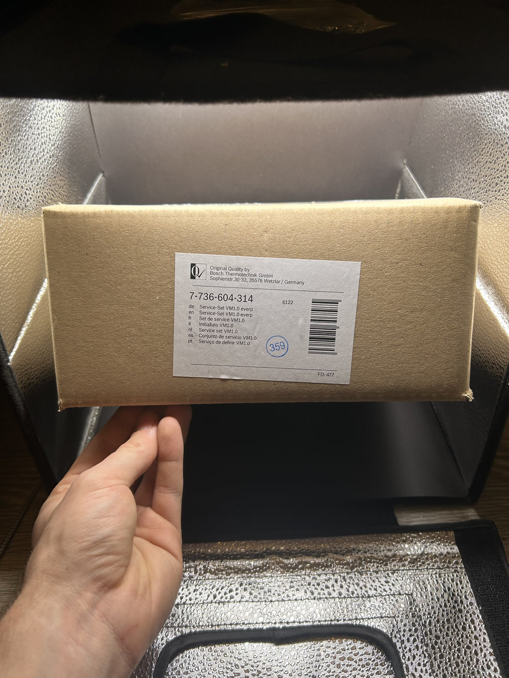 Service-Set VM 1.0 everp, Bosch 7736604314, für GC7000F/iF 15-50, KBRC 22-50/1