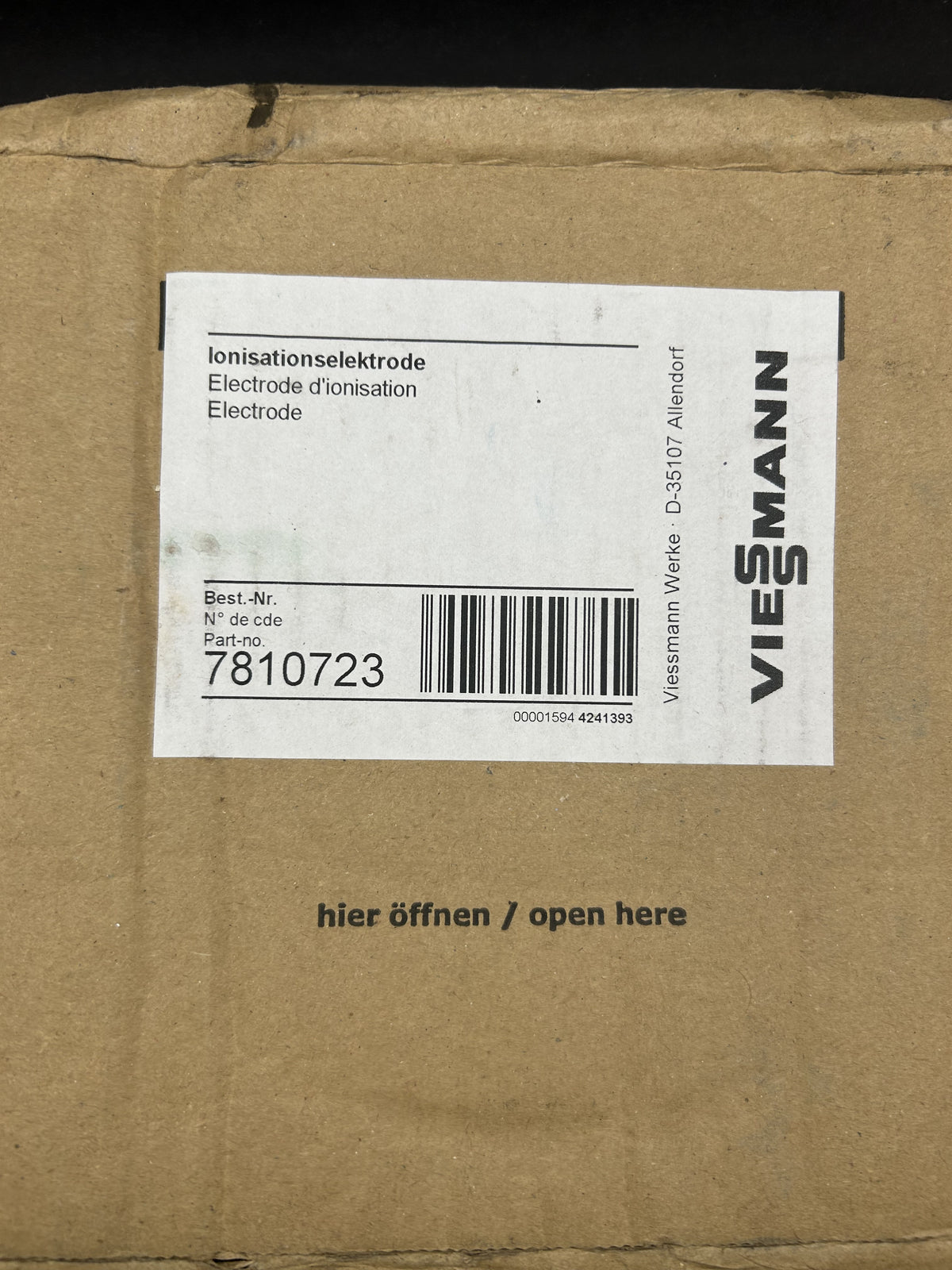 Viessmann Ionisationselektrode 7810723 für FlammkörperD.=275mm Matrixkugelbr.