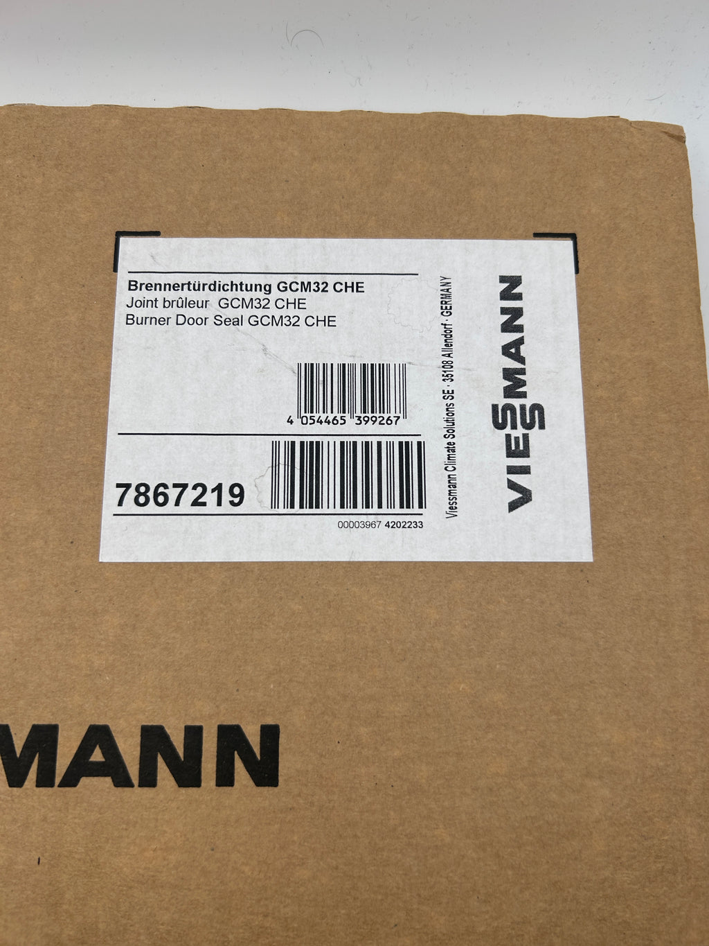 Viessmann Brennertürdichtung GCM32CHE Art.Nr.: 7867219 OVP