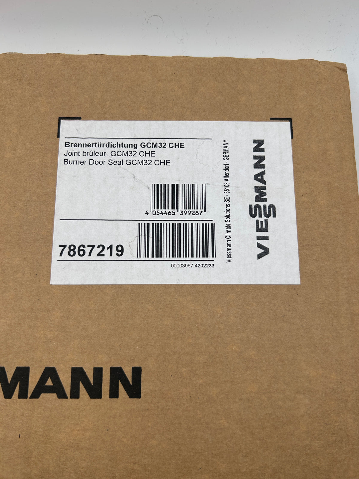 Viessmann Brennertürdichtung GCM32CHE Art.Nr.: 7867219 OVP
