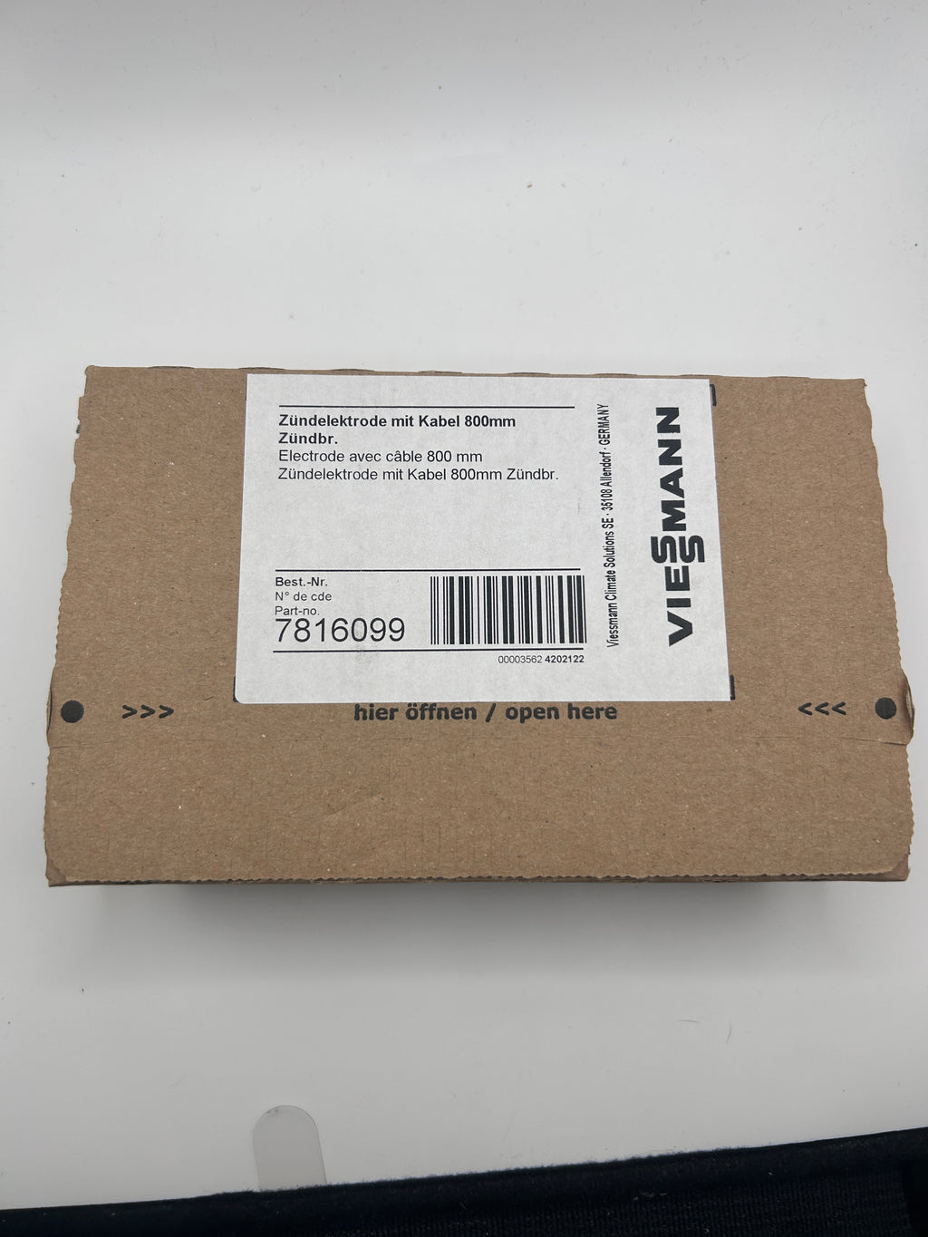 Viessmann Zündelektrode mit Leitung 800 mm lang Elektrode Gasola 7816099