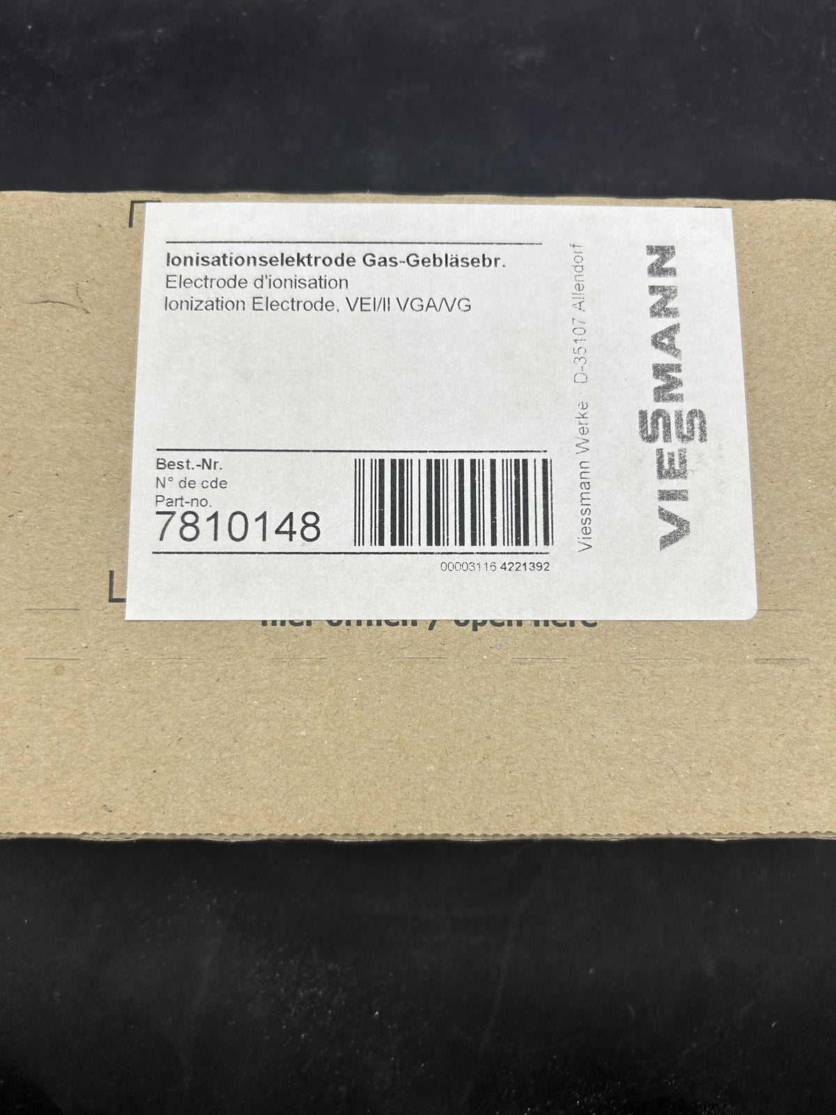 Viessmann Ionisationselektrode,Gas-Gebläsebrenner,Vitoflame 7810148 100/200, Nr.
