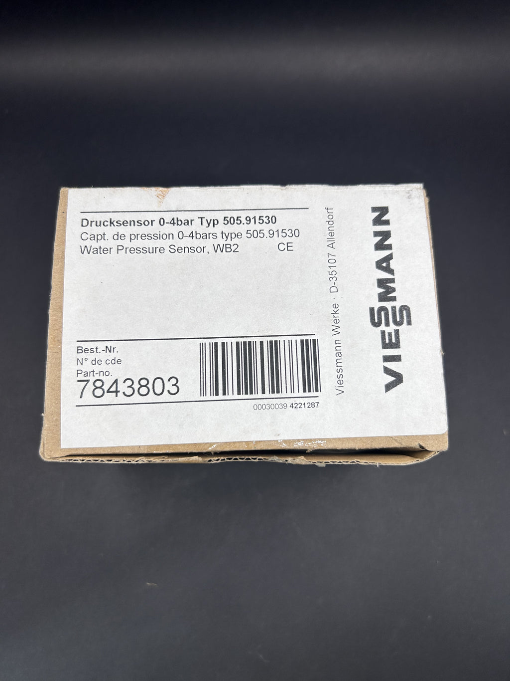 Viessmann Drucksensor 7843803 0-4bar Vitodens 200 Condutherm ersetzt 7818058