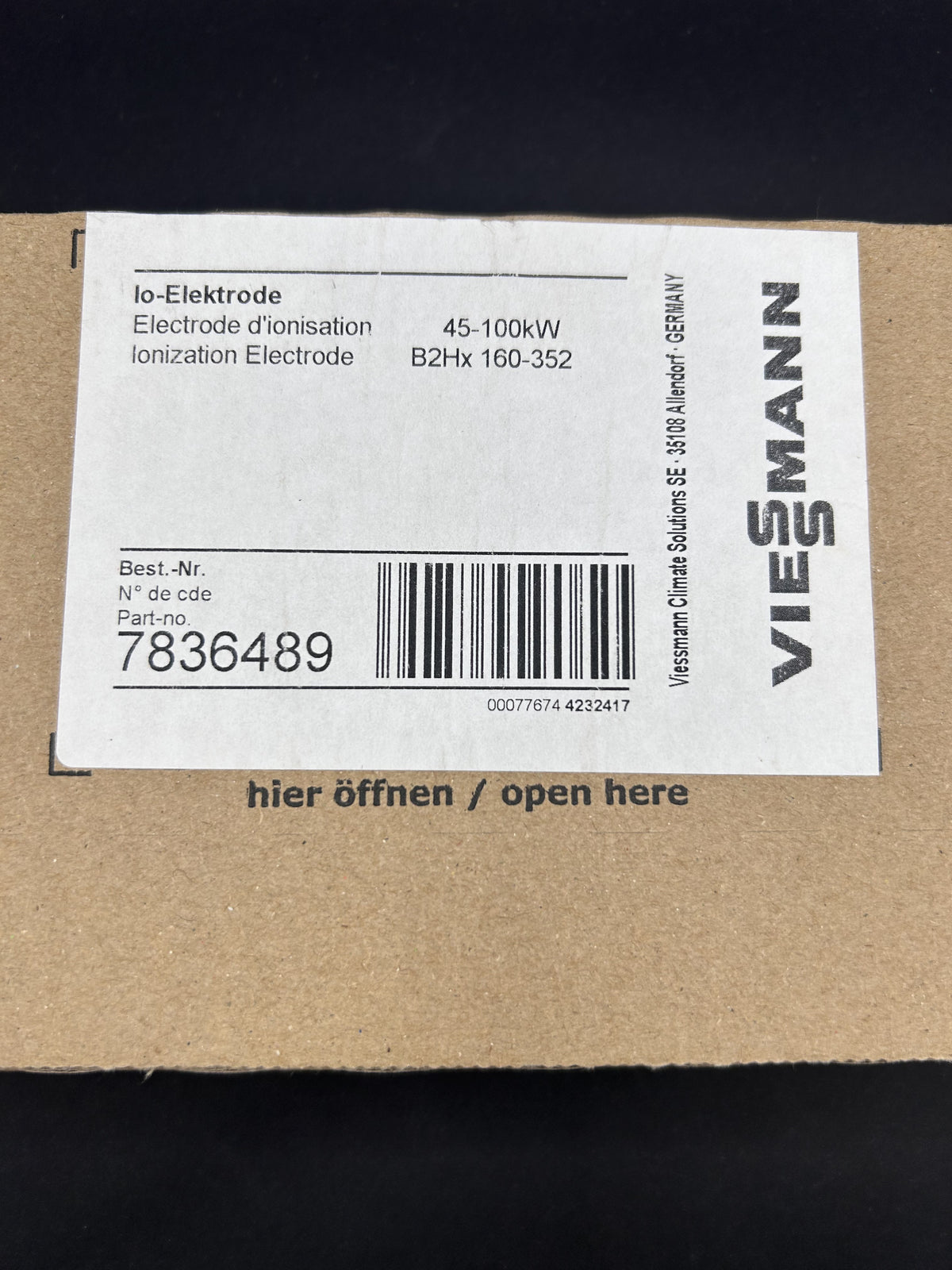 VIESSMANN 7836489 IO- Elektrode Ionisationselektrode 45-100kw