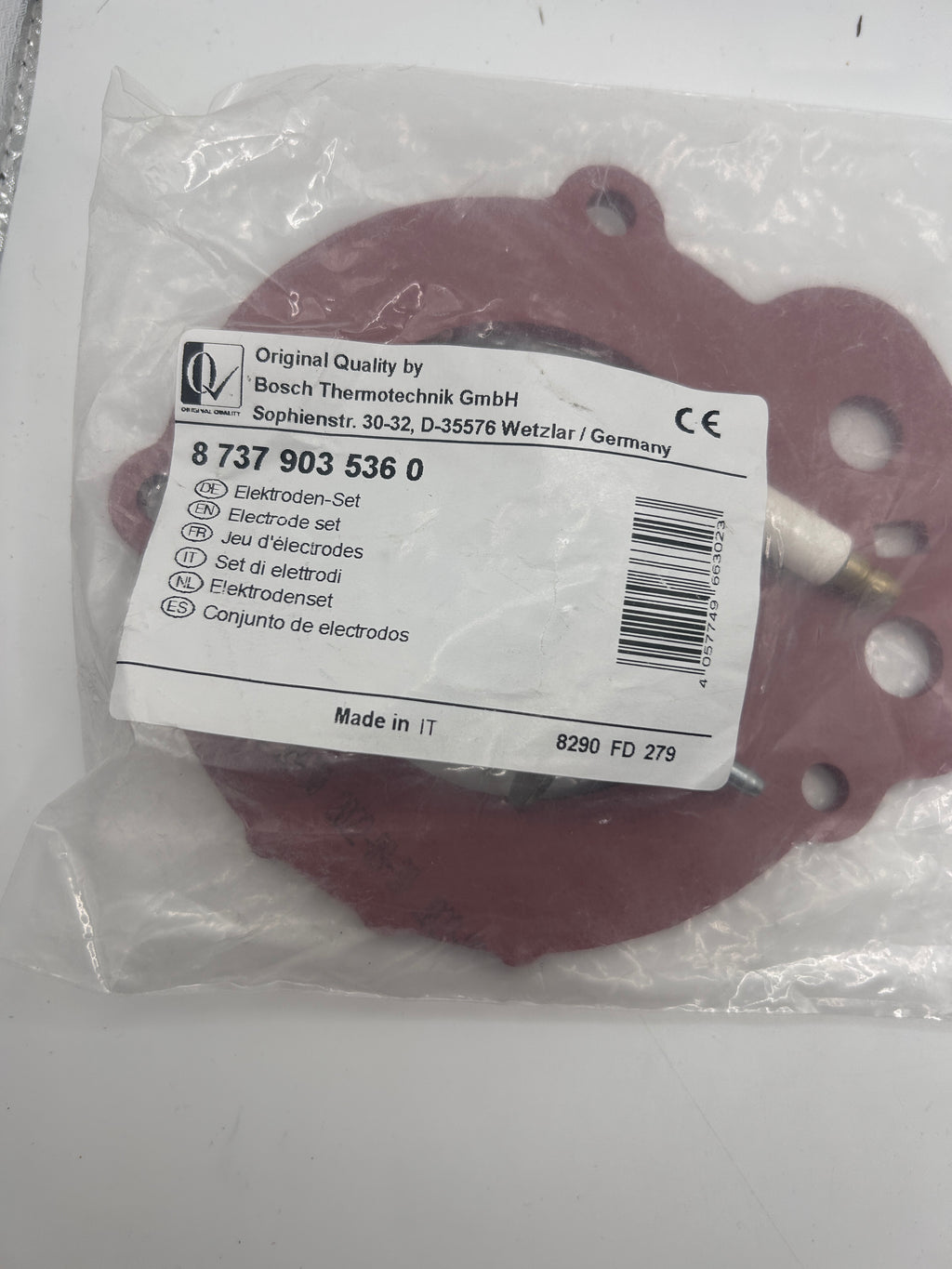 Buderus Bosch Junkers Elektrodensatz, GB172i/GB182i, GC5xx, 87379035360