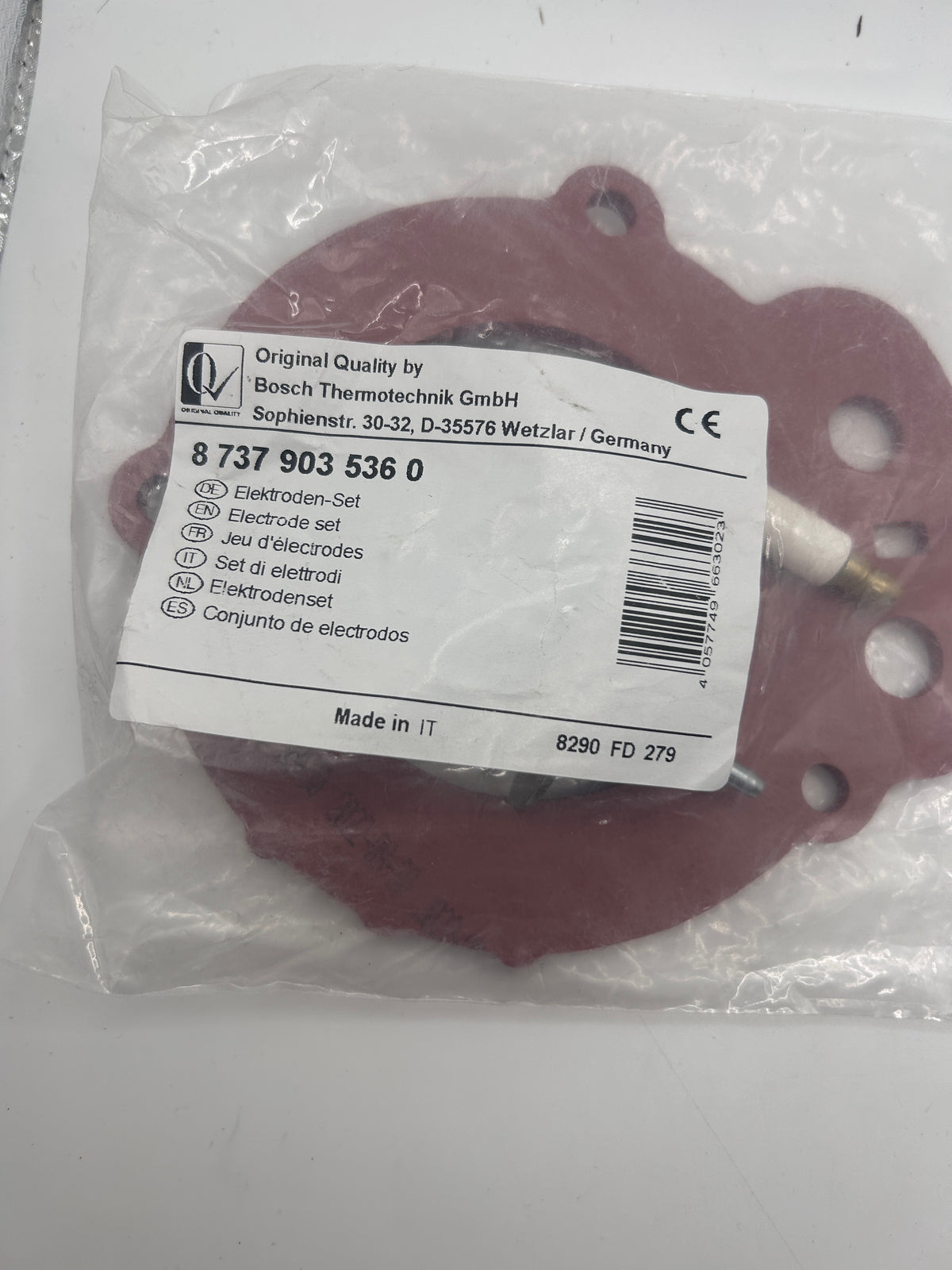 Buderus Bosch Junkers Elektrodensatz, GB172i/GB182i, GC5xx, 87379035360