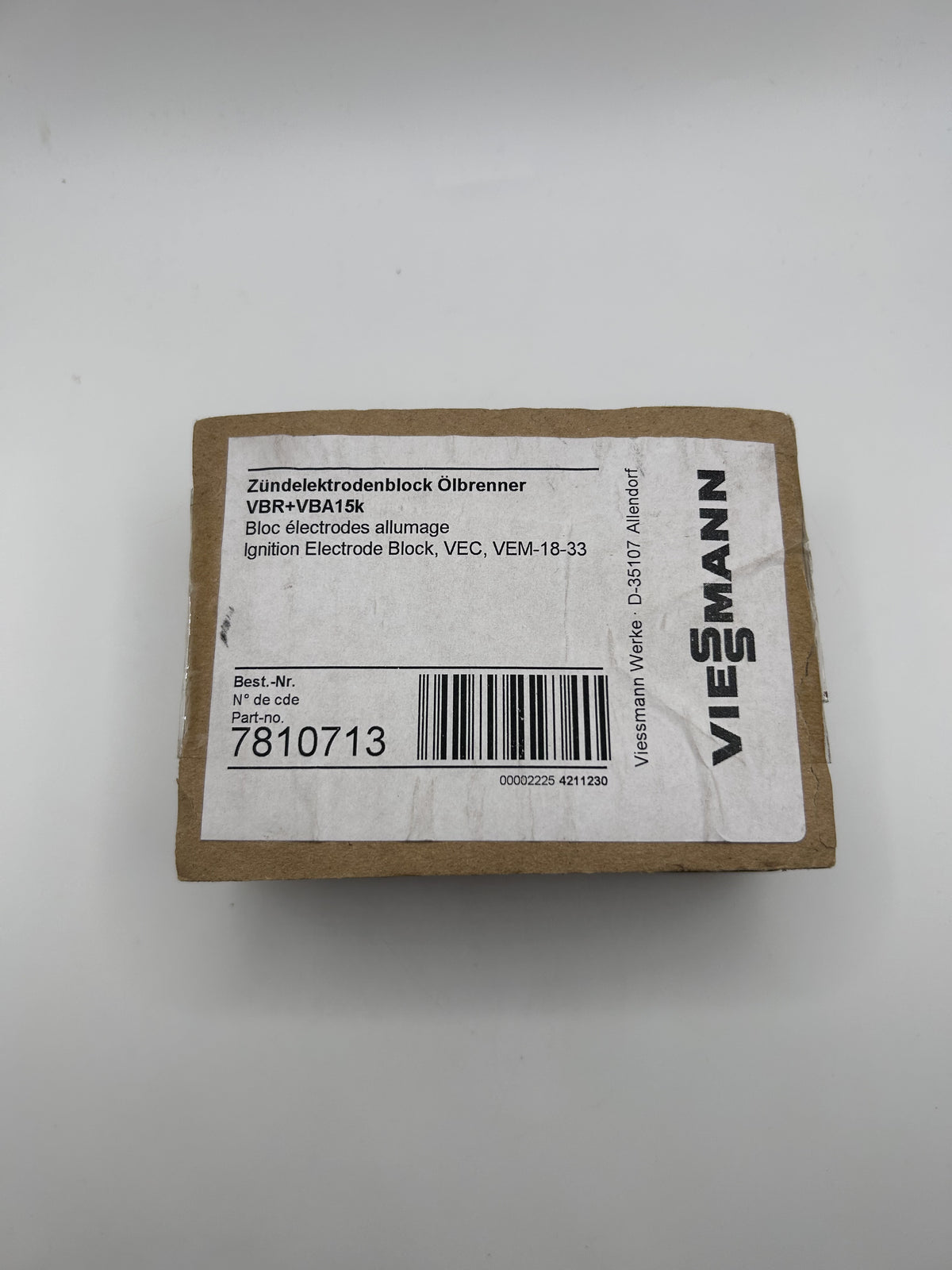 Viessmann Zündelektrodenblock 7810713 für Unit-Ölbrenner, Vitoflame 100, Proflam