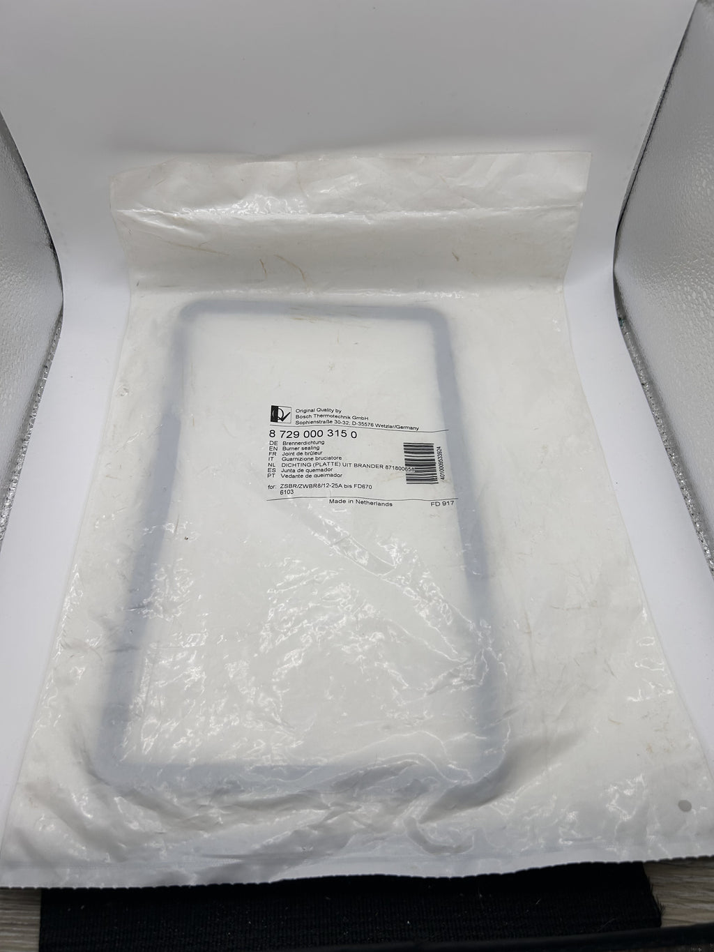 Bosch Junkers Buderus Brennerdichtung 87290003150 ZSBR ZWBR 8/12-25 A OVP
