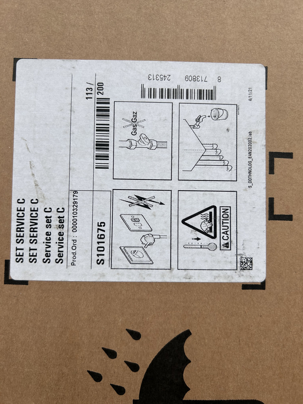 Remeha Wartungssatz C für Quinta 45 65 85 115 S101675 Service-Kit Elektrode