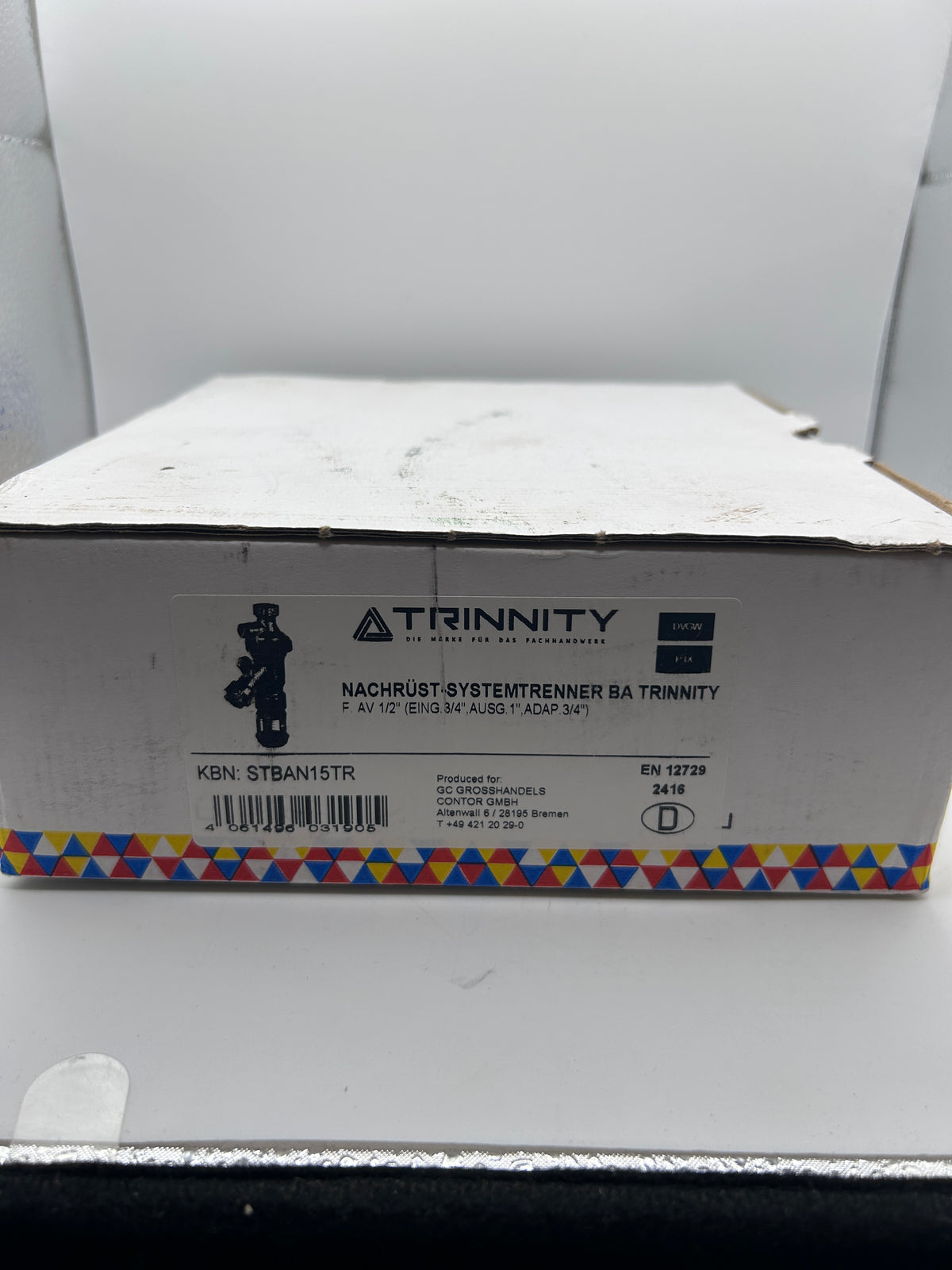 TRINNITY Nachrüst-Systemtrenner BA für AV 1/2''(Eingang 3/4'',Ausgang 1'')