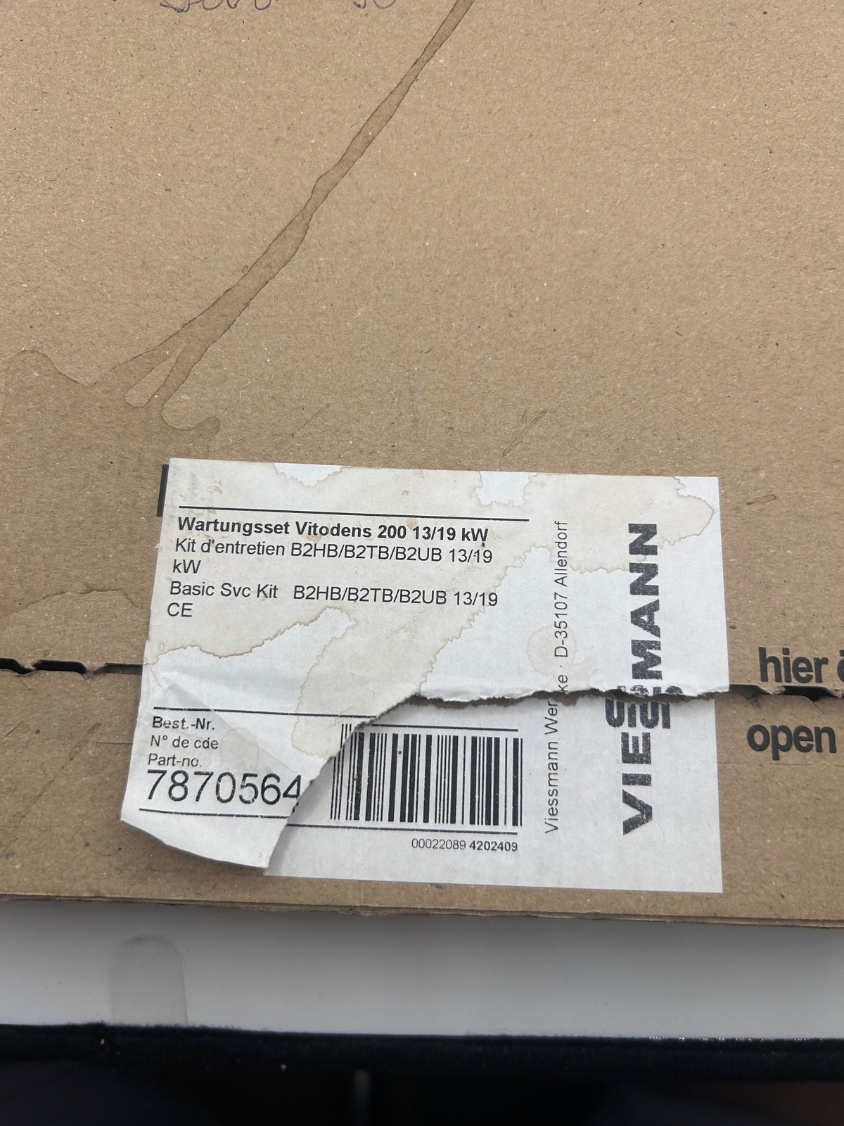 Viessmann 7870564 Wartungs-Set Zündelektrode diverse Typen von Vitodens 200 13/1