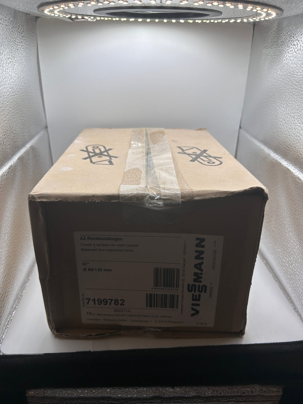 Viessmann 7199782 AZ Bogen 87° 80/125mm konzentrisch Abgasbogen Revisionsbogen