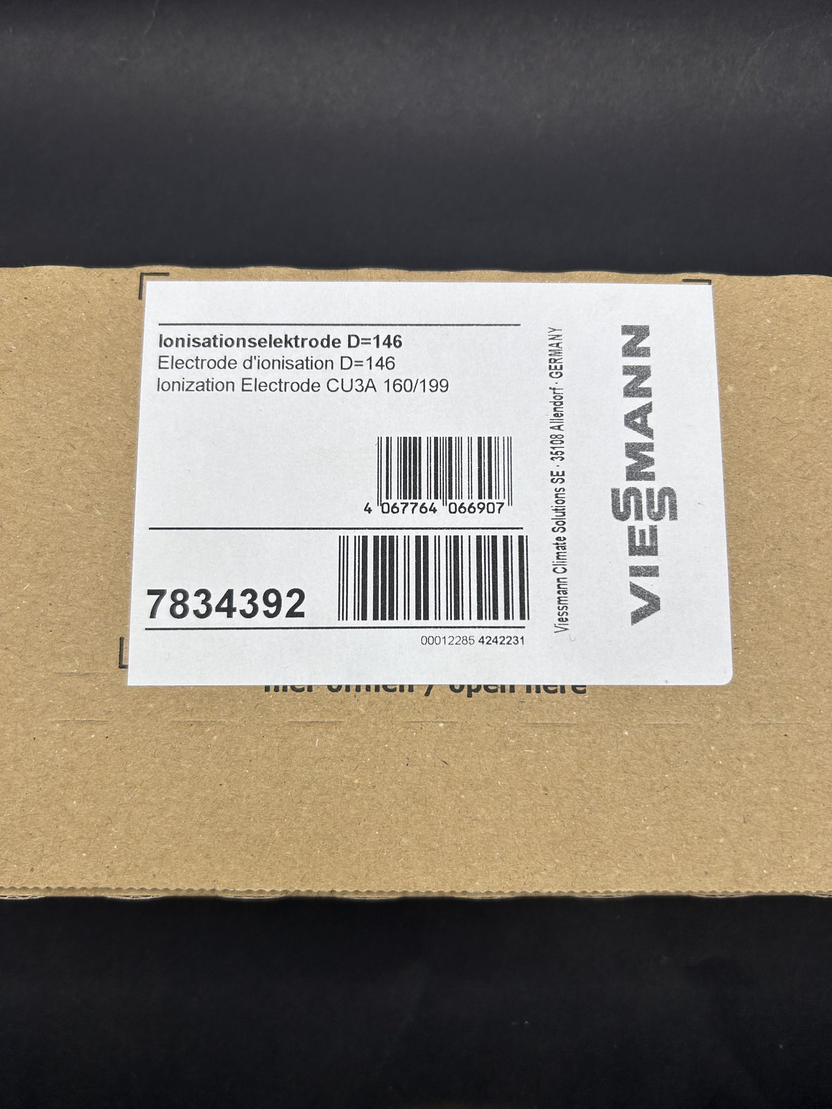 Viessmann Ionisationselektrode 7834392 D 146 Vitocrossal 300 CU3A 45- 60kw
