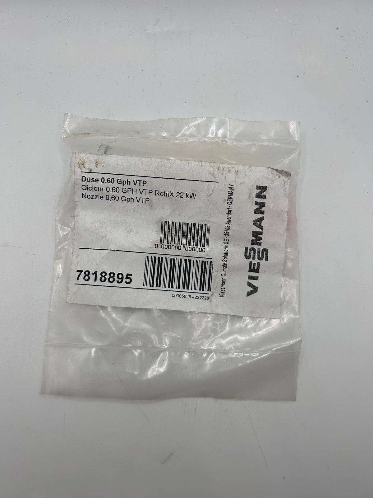 Viessmann 7818895 Danfoss 030F2412 Öldüse VTB 0,60 US/ gal/h für RotriX-EV 22KW