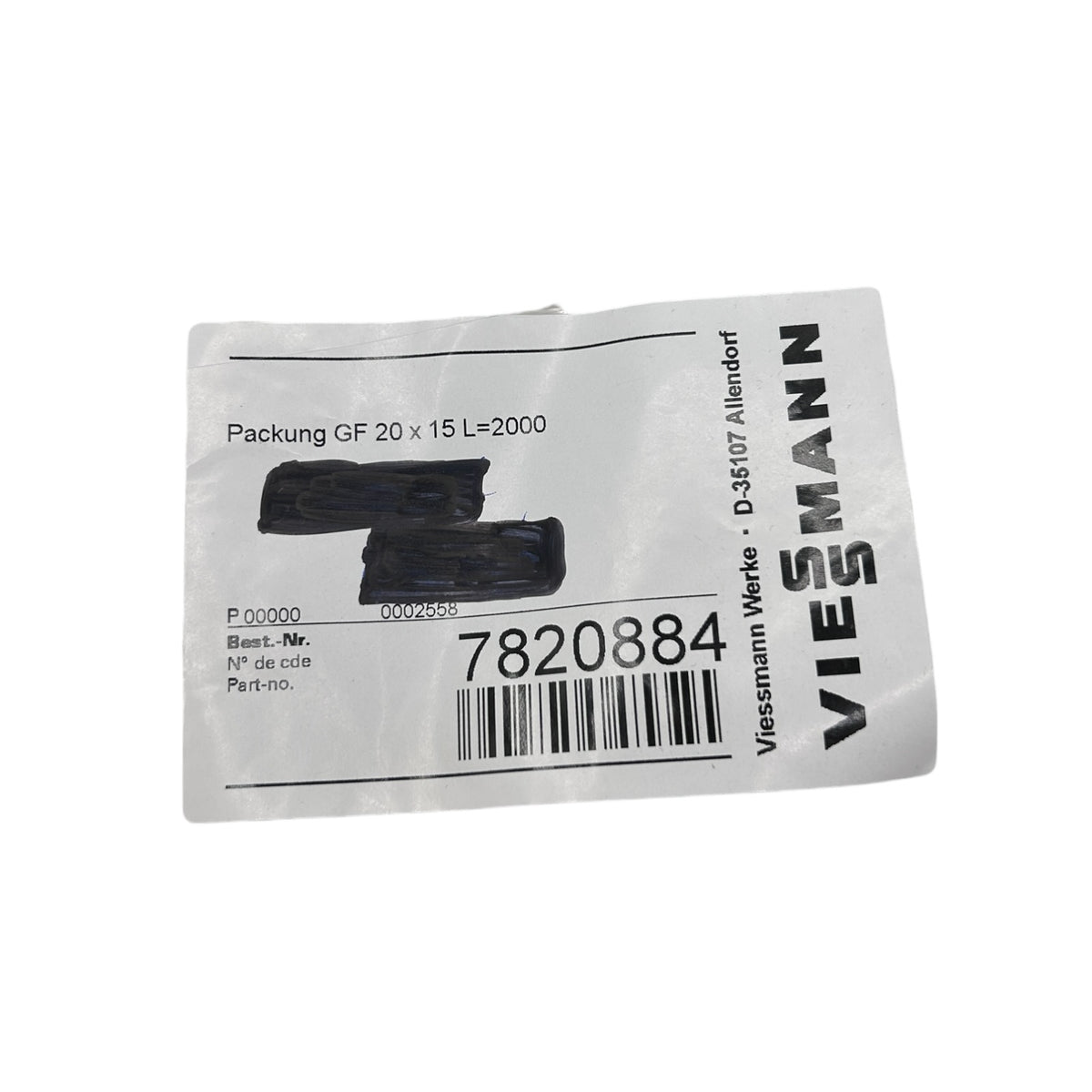Viessmann 7820884 Dichtschnur Glasfaser 20x15mm mit Kleber, L = 2000mm OEM