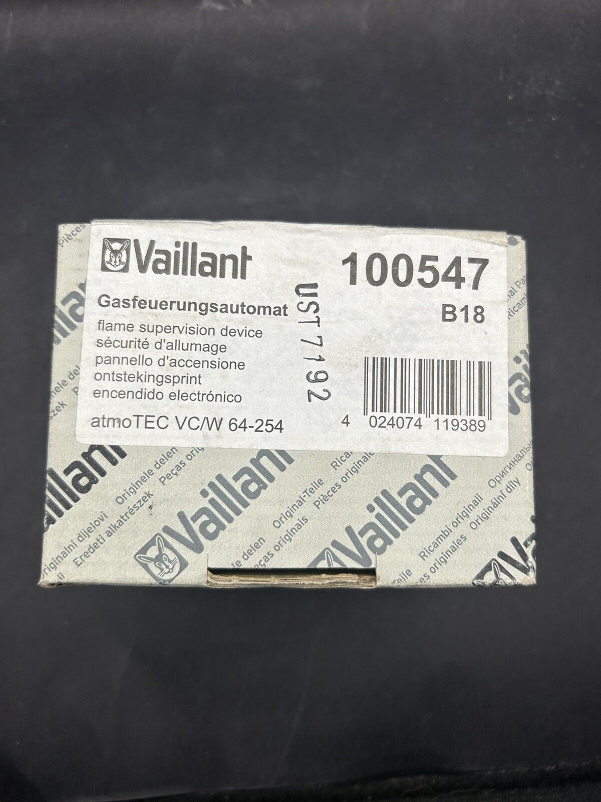 Vaillant Gasfeuerungsautomat 100547 | 100588 für atmoTEC VC/VCW 64-254 XE-C