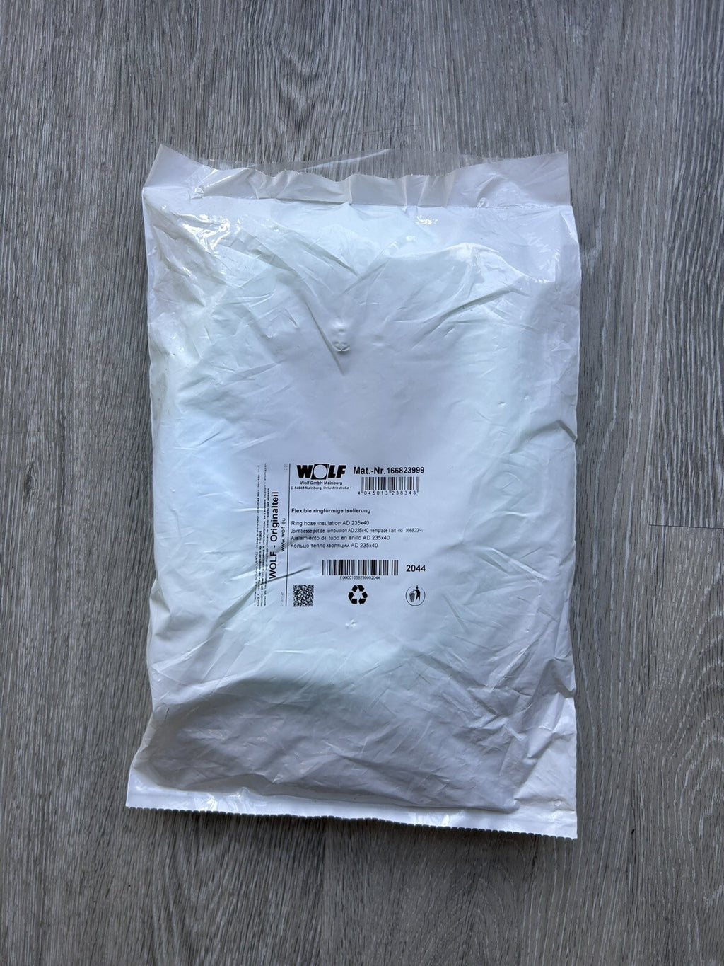 Wolf 166823999 Ring-Schlauch-Isolierung AD 235x40 TGB-40/60, CGB-35/50