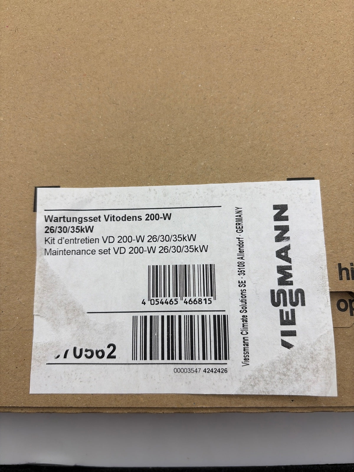 Viessmann 7870562 Wartungsset Vitodens 200-W 26/30/35kW