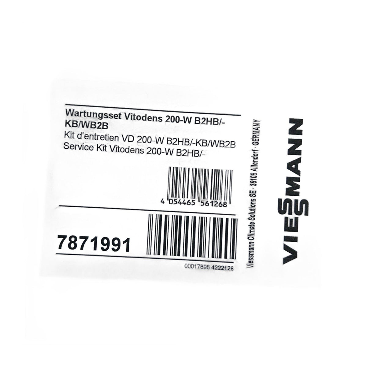 Wartungsset Vitodens Viessmann 7871991 div. Vitodens 200-W B2HB/-KB/WB2B 19-35kW
