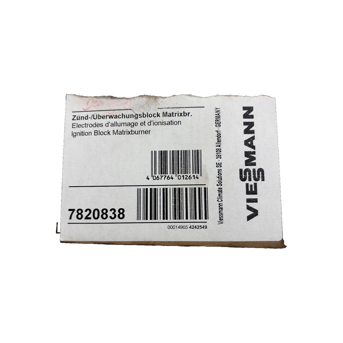 Viessmann 7820838 Zünd- und Überwachungsblock Matrix Brenner Nr.