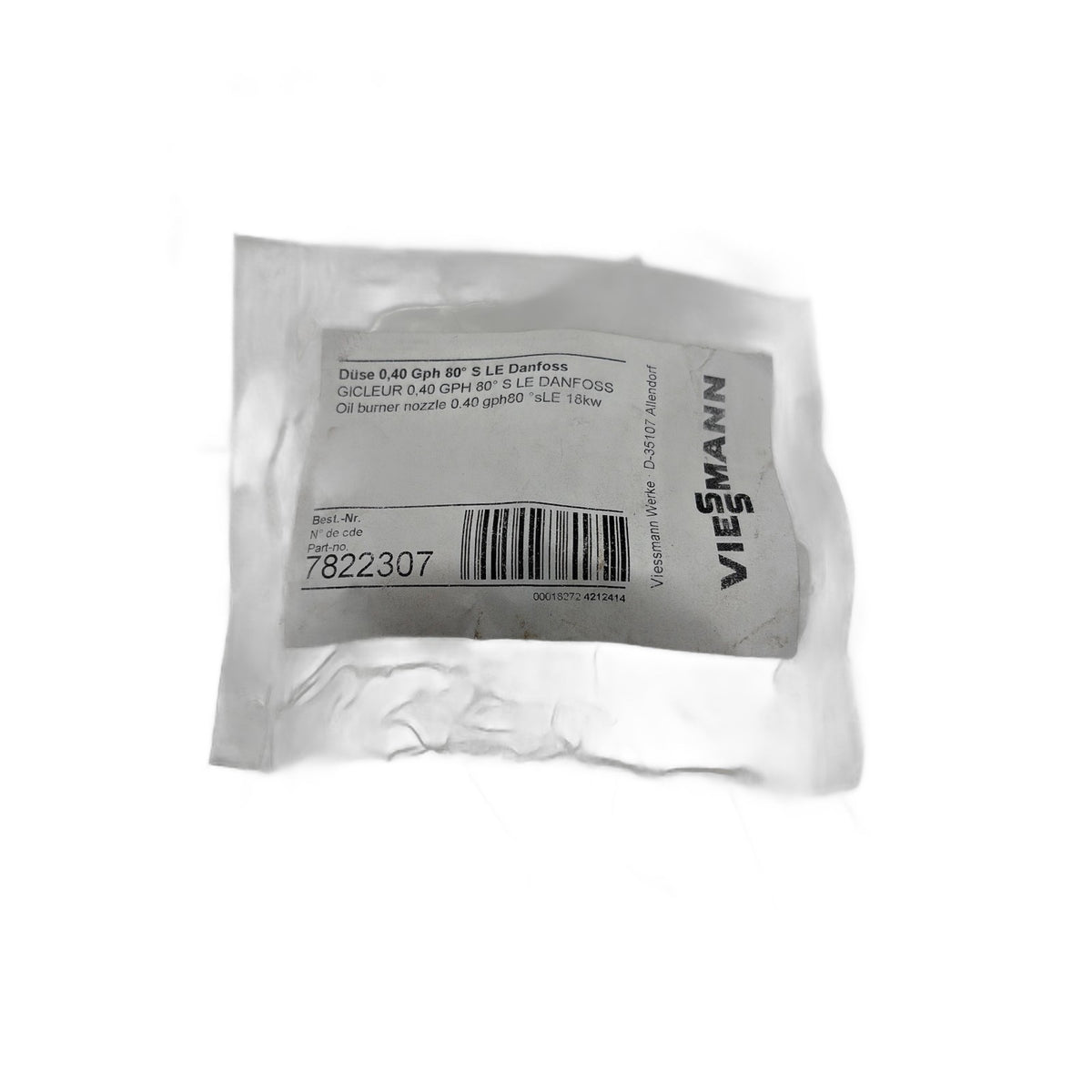 Viessmann 7822307 Danfoss Ölbrennerdüse 0,40/80°S LE