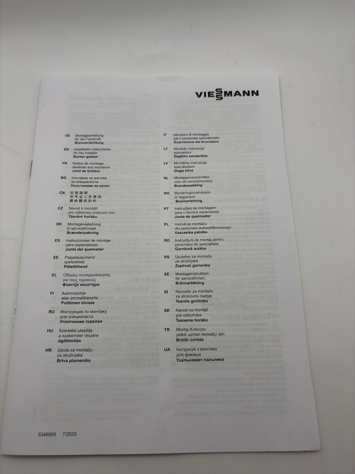Viessmann 7870568 Wartungsset Vitodens 300/333/343 13/19kW