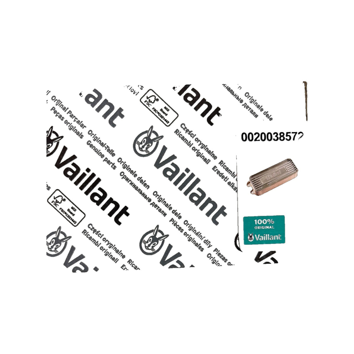 Vaillant 0020038572 Wärmetauscher BW, 19 Platten