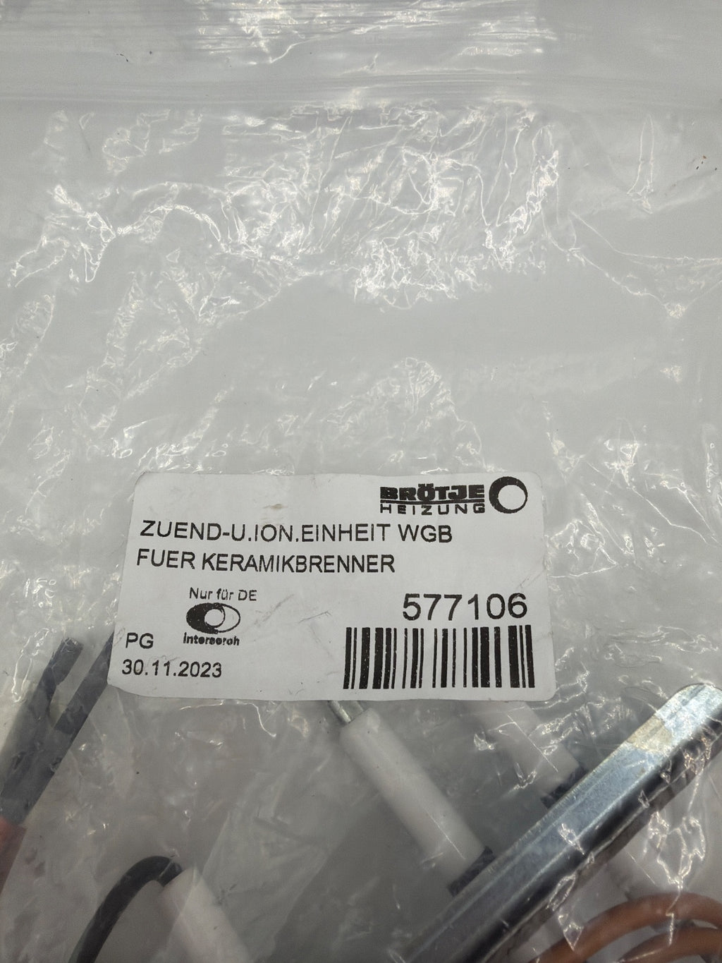 Brötje 577106 Zünd u. Ionisationselektrode Zünd- und Ionisationselektrode