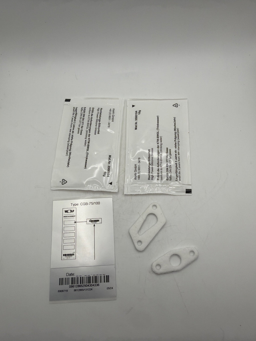 Wolff 8612865 Wolf Wartungsset Gasbrennwertthermen CGB 75/100 / Heizung Brenner