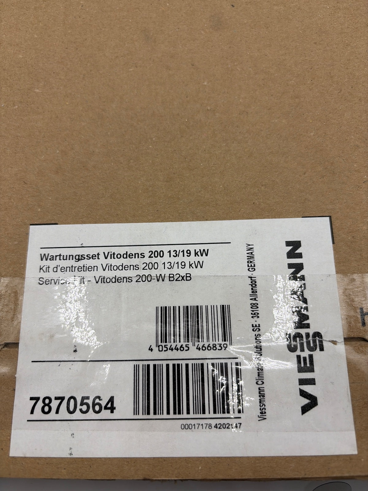 Viessmann 7870564 Wartungsset Vitodens 200-W 13/19 kW ab BJ 2016