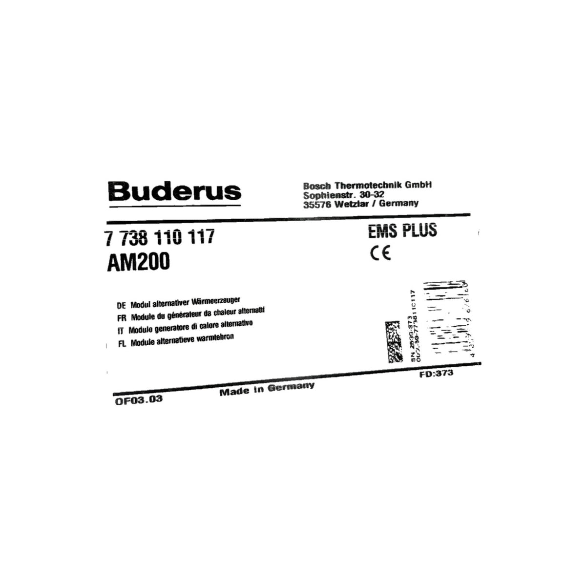 Buderus 7738110117 AM200 EMS PLUS # Modul alternativer Wärmeerzeuger