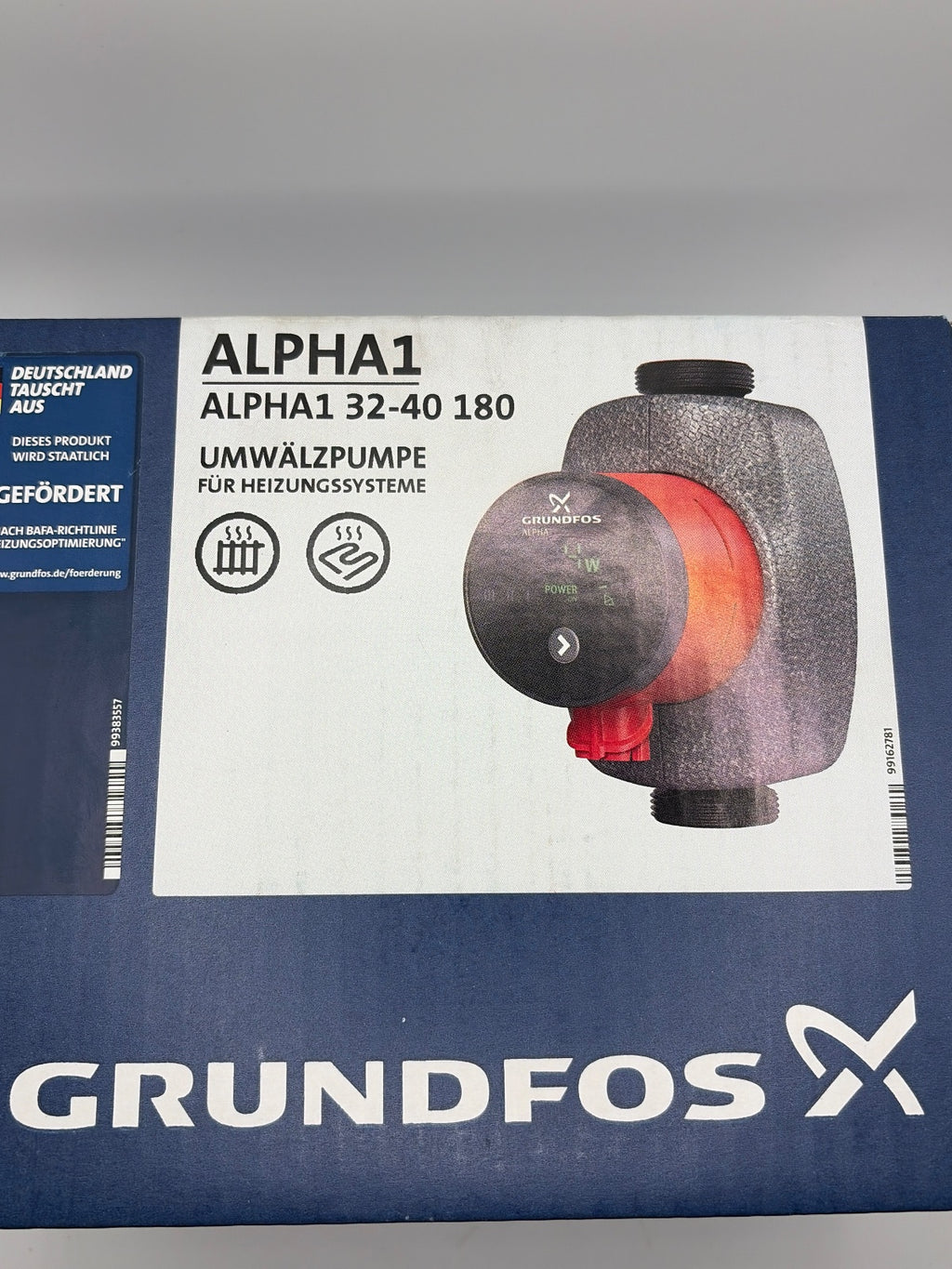 Grundfos 99236216 ALPHA1 32-40 180 mm Umwälzpumpe 18 W, G 2