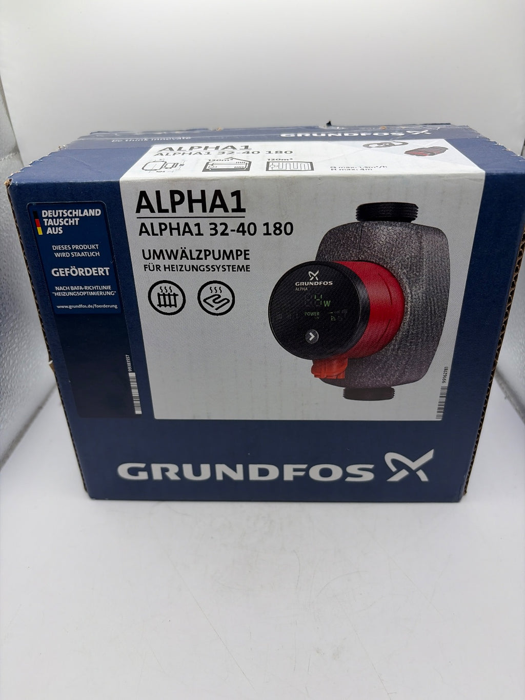Grundfos 99236216 ALPHA1 32-40 180 mm Umwälzpumpe 18 W, G 2