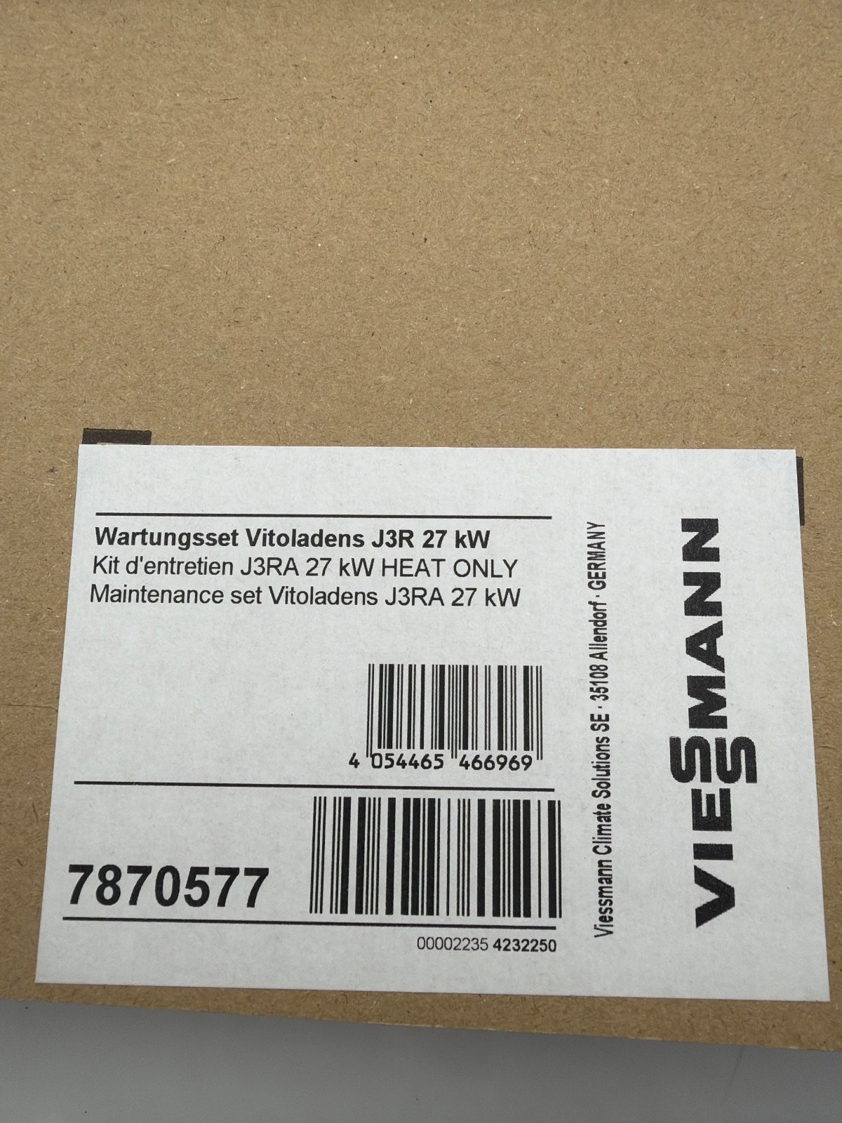Viessmann Wartungsset 7870577 Vitoladens 300-C J3R 27 kW geöffnet